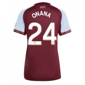 Aston Villa Amadou Onana #24 Hemmatröja Kvinnor 2025-26 Kortärmad